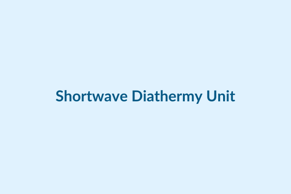 Shortwave Diathermy Unit