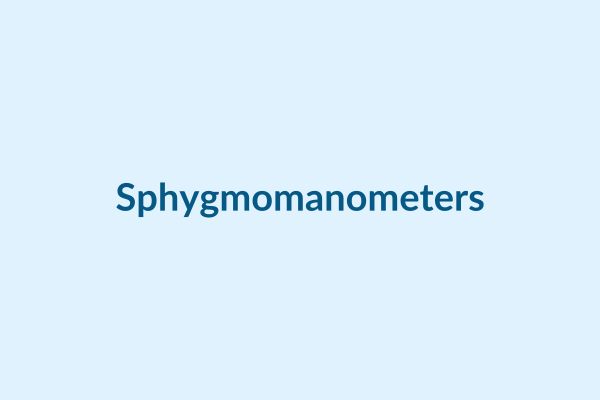 Sphygmomanometers